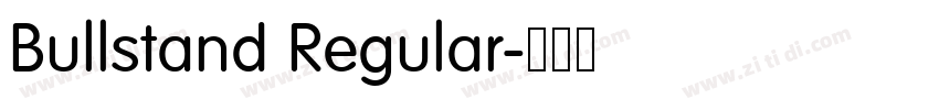 Bullstand Regular字体转换